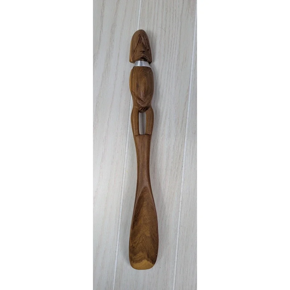 Hand Carved Wood Wooden Decorative Spoon 15